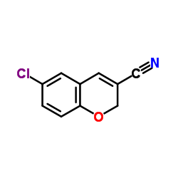 6-氯-2H-苯并吡喃-3-甲腈结构式