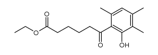 ethyl 5-(2-hydroxy-3,4,6-trimethylbenzoyl)pentanoate Structure