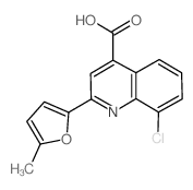 8-氯-2-(5-甲基-2-呋喃基)喹啉-4-羧酸图片