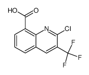 2-chloro-3-(trifluoromethyl)quinoline-8-carboxylic acid结构式
