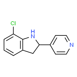 1H-Indole,7-chloro-2,3-dihydro-2-(4-pyridinyl)-(9CI)结构式