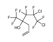 6,7-dichloro-5,5,6,7,7-pentafluoro-4-(trifluoromethyl)hept-1-en-4-ol结构式