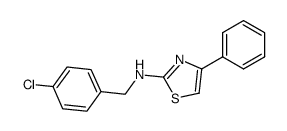 N-(4-chlorobenzyl)-4-phenylthiazol-2-amine Structure