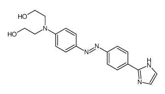 2-[N-(2-hydroxyethyl)-4-[[4-(1H-imidazol-2-yl)phenyl]diazenyl]anilino]ethanol结构式