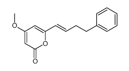 4-methoxy-6-(4-phenylbut-1-enyl)pyran-2-one结构式