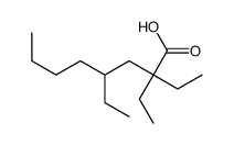 2,2,4-triethyloctanoic acid Structure