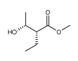 (2R,3R)-2-ethyl-3-hydroxybutyric acid methyl ester Structure