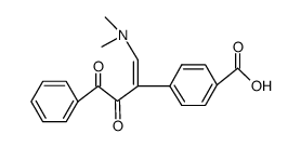 2-(4-carboxyphenyl)-1-dimethylamino-4-phenyl-1-butene-3,4-dione结构式