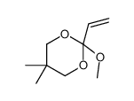 2-ethenyl-2-methoxy-5,5-dimethyl-1,3-dioxane Structure