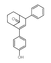 Bicyclo[3.3.1]non-2-en-9-one,2-(4-hydroxyphenyl)-4-phenyl- Structure