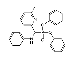 DIPHENYL ((6-METHYLPYRIDIN-2-YL)(PHENYLAMINO)METHYL)PHOSPHONATE结构式