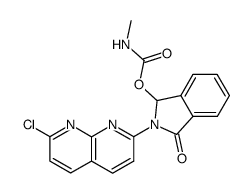 2-(7-chloro-[1,8]naphthyridin-2-yl)-3-methylcarbamoyloxy-2,3-dihydro-isoindol-1-one结构式