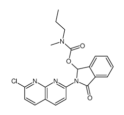 2-(7-chloro-[1,8]naphthyridin-2-yl)-3-(methyl-propyl-carbamoyloxy)-2,3-dihydro-isoindol-1-one结构式