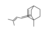 4-methyl-5-(3-methylbut-2-enylidene)bicyclo[2.2.2]oct-2-ene结构式