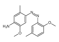 2-methoxy-4-[(2-methoxy-5-methylphenyl)diazenyl]-5-methylaniline Structure