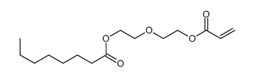 2-(2-prop-2-enoyloxyethoxy)ethyl octanoate结构式