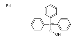 hydroperoxy(triphenyl)phosphanium,palladium Structure