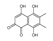 4,5,8-trihydroxy-6,7-dimethylnaphthalene-1,2-dione结构式