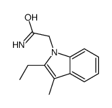 2-(2-ethyl-3-methylindol-1-yl)acetamide结构式