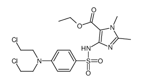 ethyl 5-[[4-[bis(2-chloroethyl)amino]phenyl]sulfonylamino]-2,3-dimethylimidazole-4-carboxylate结构式