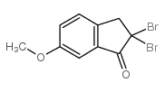 2,2-二溴-6-甲氧基-1-茚酮结构式