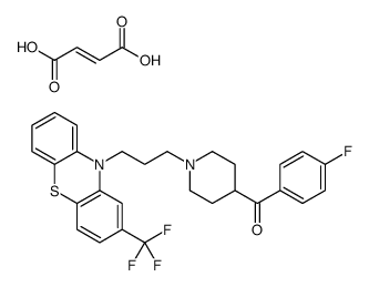 (E)-but-2-enedioic acid,(4-fluorophenyl)-[1-[3-[2-(trifluoromethyl)phenothiazin-10-yl]propyl]piperidin-4-yl]methanone结构式