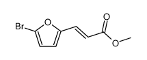 3-(5-bromo-furan-2-yl)-acrylic acid methyl ester结构式