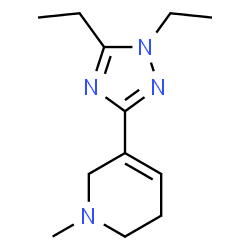 Pyridine, 3-(1,5-diethyl-1H-1,2,4-triazol-3-yl)-1,2,5,6-tetrahydro-1-methyl- (9CI) structure