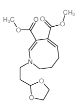 dimethyl (2E,4E)-1-[2-(1,3-dioxolan-2-yl)ethyl]-7,8-dihydro-6H-azocine-3,4-dicarboxylate structure