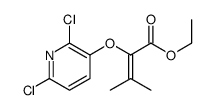 ethyl 2-(2,6-dichloropyridin-3-yl)oxy-3-methylbut-2-enoate结构式