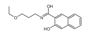 N-(3-ethoxypropyl)-3-hydroxynaphthalene-2-carboxamide结构式