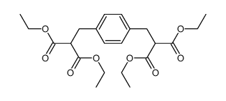 tetraethyl [1,4-phenylenebis(methylene)]bismalonate Structure