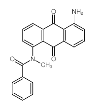 N-(5-amino-9,10-dioxo-anthracen-1-yl)-N-methyl-benzamide Structure