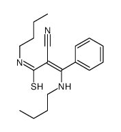 N-butyl-3-(butylamino)-2-cyano-3-phenylprop-2-enethioamide Structure