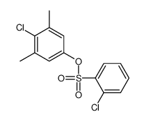 (4-chloro-3,5-dimethylphenyl) 2-chlorobenzenesulfonate结构式