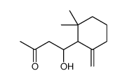 4-(2,2-dimethyl-6-methylidenecyclohexyl)-4-hydroxybutan-2-one Structure