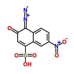 4-Diazo-3,4-dihydro-7-nitro-3-oxo-1-naphthalenesulfonic acid Structure