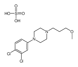 1-(3,4-dichlorophenyl)-4-(3-methoxypropyl)piperazine,sulfuric acid结构式