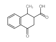 2-Naphthalenecarboxylicacid, 1,2,3,4-tetrahydro-1-methyl-4-oxo- structure