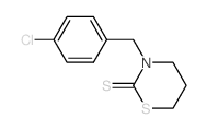 3-[(4-chlorophenyl)methyl]-1,3-thiazinane-2-thione Structure
