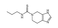 3,4,6,7-tetrahydro-imidazo[4,5-c]pyridine-5-carbothioic acid propylamide结构式