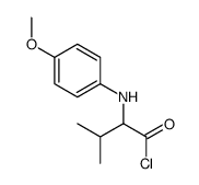 2-(4-methoxyanilino)-3-methylbutanoyl chloride Structure
