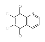 6,7-二氯喹啉-5,8-二酮结构式