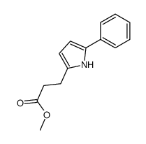 methyl 3-(5-phenyl-1H-pyrrol-2-yl)propanoate结构式