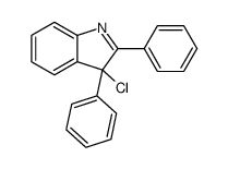 3-chloro-2,3-diphenylindole Structure