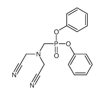 2-[cyanomethyl(diphenoxyphosphorylmethyl)amino]acetonitrile结构式