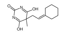 5-(2-Cyclohexylideneethyl)-5-methylbarbituric acid结构式