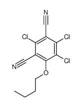 4-Butoxy-2,5,6-trichloro-1,3-benzenedicarbonitrile结构式