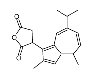 3-(2,4-dimethyl-7-propan-2-ylazulen-1-yl)oxolane-2,5-dione结构式