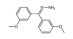 3,3'-dimethoxybenzophenone hydrazone structure